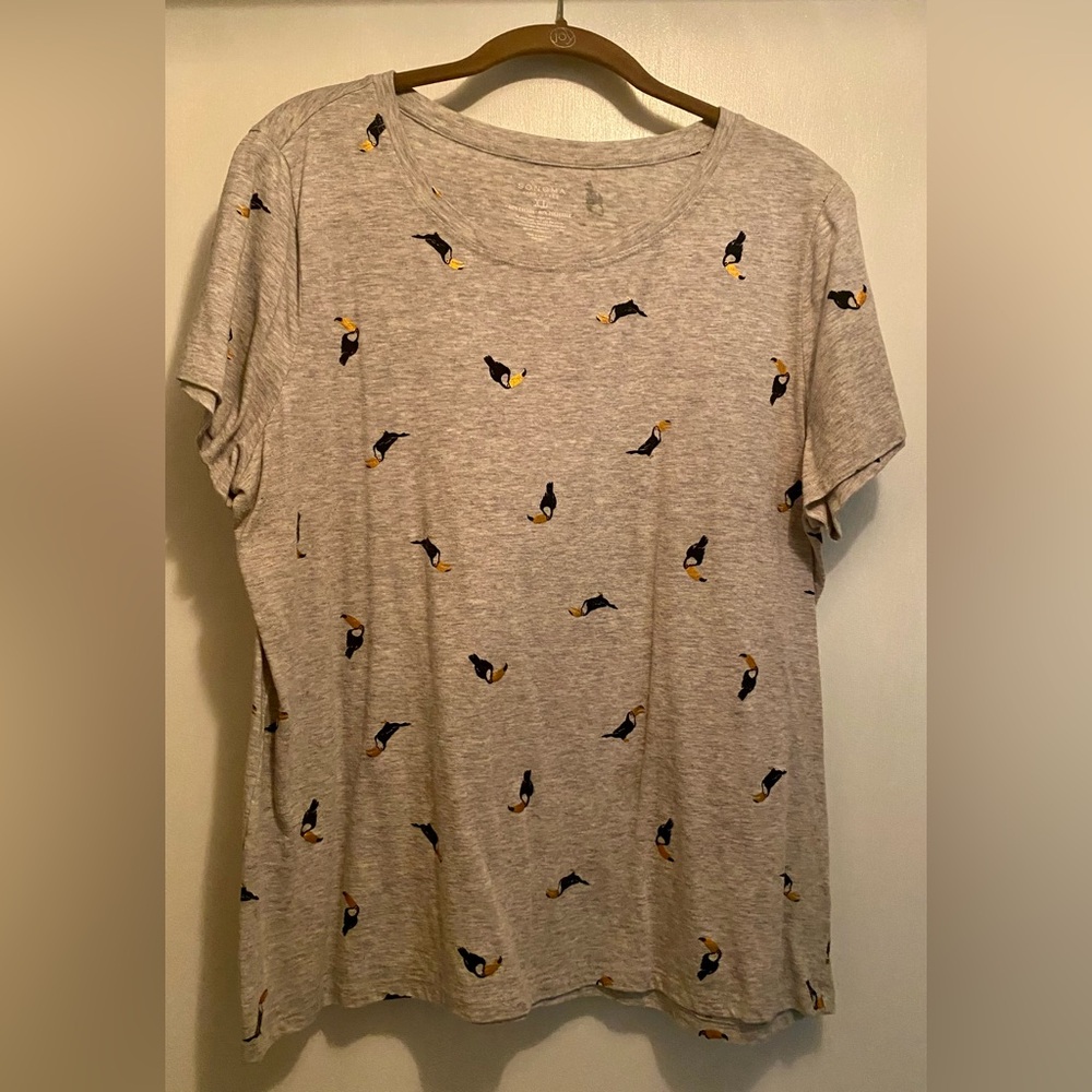 Sonoma Cream T-Shirt with Bird Design